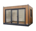 Contenedor de oficina modelo Berlín de 4x3 metros