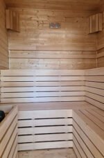 Contenedor de sauna de 15 m² con zona de relax – llave en mano - Imagen 5