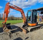 Miniexcavadora Hitachi ZX35U-2 usada (2007) de 3,5 toneladas con aire acondicionado