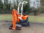 Miniexcavadora Kubota K008-3 Micro (2013) de 0,8 T usada con motor nuevo (2694 horas)