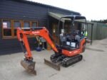 Miniexcavadora Kubota KX015-4 (2018) de 1,5 T usada, revisada, con 3 cucharones, 1394 horas - Imagen 2