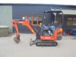 Miniexcavadora Kubota KX015-4 (2018) de 1,5 T usada, revisada, con 3 cucharones, 1394 horas