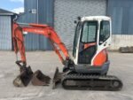 Kubota U25-3 (2008) – Miniexcavadora 2,6T – 3.600 h – Martillo hidráulico + 3 cucharones – Mantenimiento