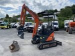 Miniexcavadora Hitachi ZX 17U-2 usada (2013) de 1,8 toneladas con motor Yanmar y 3 cucharones - Imagen 7