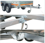 Remolque cubierto basculante de doble eje TEMA 263×125 cm ECO2612/2 KIPP - Imagen 3