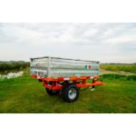 Remolque basculante Boxer HT12 hidráulico, 150×90 cm, laterales plegables - Imagen 3