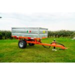 Remolque basculante Boxer HT12 hidráulico, 150×90 cm, laterales plegables