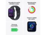 Apple Watch SE 3 (2025), GPS+CEL, 40 mm, Caja de aluminio Medianoche, Correa deportiva Medianoche, S/M, Calidad del sueño, Medición temperatura - Imagen 3