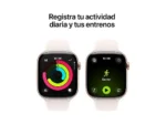 Apple Watch Series 11 (2025), GPS, 42 mm, Caja de aluminio Oro rosa, Correa deportiva Rosa rubor, S/M, Calidad del sueño, 24h Autonomía - Imagen 4