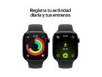 Apple Watch Series 11 (2025), GPS, 42 mm, Caja de aluminio Negro Azabache, Correa deportiva Negra, S/M, Calidad del sueño, 24h Autonomía - Imagen 4