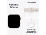 Apple Watch Series 11 (2025), GPS, 42 mm, Caja de aluminio Oro rosa, Correa deportiva Rosa rubor, S/M, Calidad del sueño, 24h Autonomía - Imagen 5