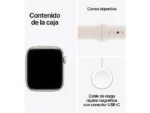 Apple Watch SE 3 (2025), GPS+CEL, 40 mm, Caja de aluminio Blanco estrella, Correa deportiva Blanco estrella, S/M, Calidad sueño, Medición temperatura - Imagen 6